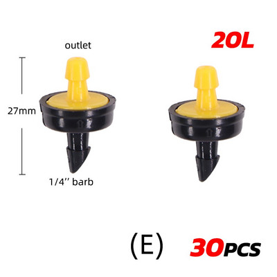 4L-60L/H dārza pilienveida apūdeņošanas pilinātājs pastāvīgas plūsmas spiediena kompensācijas sprausla 4/7 šļūtene PC ūdens taupītājs augu laistīšanai