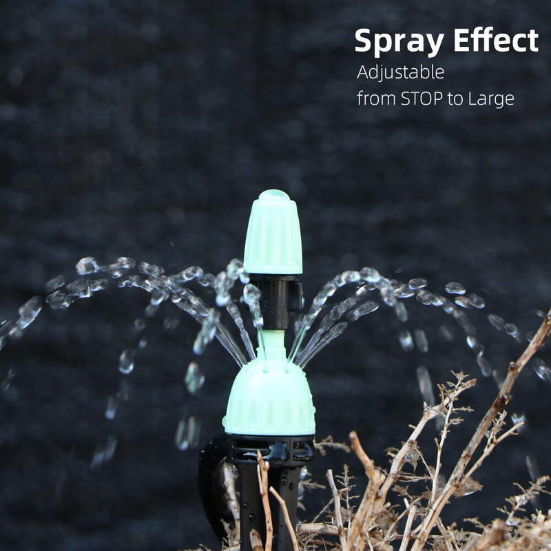 RBCFHl 20-100 gab. Regulējams 2-IN-1 dārza laistīšanas smidzinātājs ar miglas sprauslas apūdeņošanas smidzinātāju augiem siltumnīcā