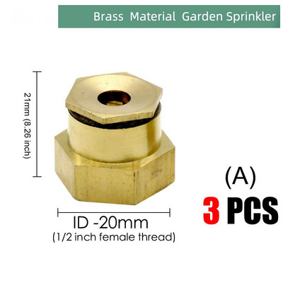 24 Τύποι ορειχάλκινο ακροφύσιο Garden Mist Sprankler Copper Misting Σύστημα ψύξης Ακροφύσιο άρδευσης 1/2" Εργαλείο ποτίσματος ομίχλης με νήματα
