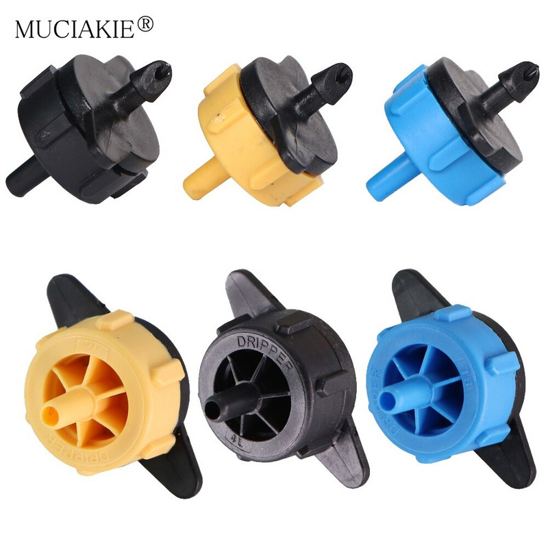 20-500PCS 2L/4L/8L/H Dārza laistīšanas spiediena kompensēts pilinātājs zāliena mikropilienu emitētājs siltumnīcas lauksaimniecības apūdeņošanas rīks