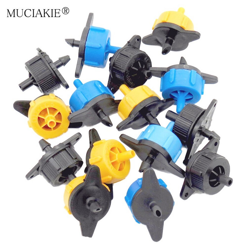 20-500PCS 2L/4L/8L/H Dārza laistīšanas spiediena kompensēts pilinātājs zāliena mikropilienu emitētājs siltumnīcas lauksaimniecības apūdeņošanas rīks