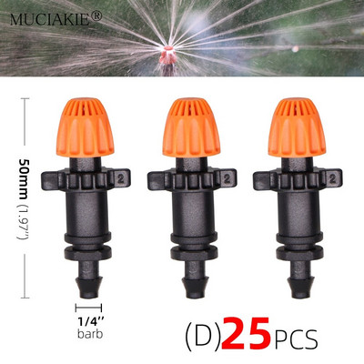 90/180/360/Strip Degree Refraction Ακροφύσια Ψεκαστήρα Garden IrrigationSprinklers Angles Προαιρετικά φυτά Ακροφύσιο ποτίσματος 1/4'' Barb