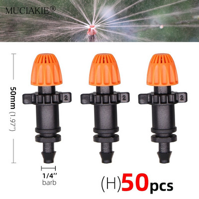 90/180/360/Strip Degree Refraction Ακροφύσια Ψεκαστήρα Garden IrrigationSprinklers Angles Προαιρετικά φυτά Ακροφύσιο ποτίσματος 1/4'' Barb