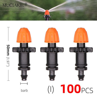 90/180/360/Strip Degree Refraction Ακροφύσια Ψεκαστήρα Garden IrrigationSprinklers Angles Προαιρετικά φυτά Ακροφύσιο ποτίσματος 1/4'' Barb