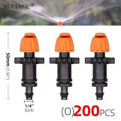90/180/360/Strip Degree Refraction Ακροφύσια Ψεκαστήρα Garden IrrigationSprinklers Angles Προαιρετικά φυτά Ακροφύσιο ποτίσματος 1/4'' Barb