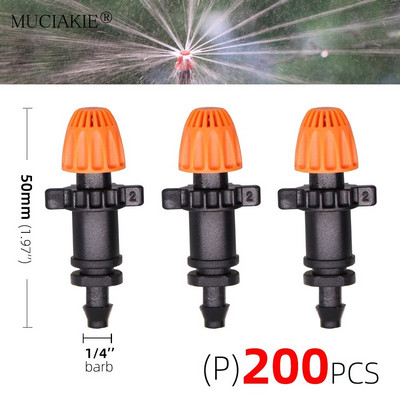 90/180/360/Strip Degree Refraction Ακροφύσια Ψεκαστήρα Garden IrrigationSprinklers Angles Προαιρετικά φυτά Ακροφύσιο ποτίσματος 1/4'' Barb