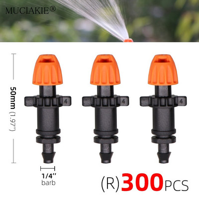 90/180/360/Strip Degree Refraction Ακροφύσια Ψεκαστήρα Garden IrrigationSprinklers Angles Προαιρετικά φυτά Ακροφύσιο ποτίσματος 1/4'' Barb