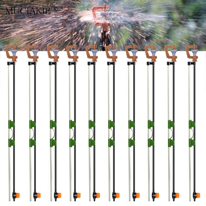 Περιστροφικά ακροφύσια 360 μοιρών τύπου G με πασσάλους Πότισμα Ψεκαστήρες Θερμοκηπίου Κηπουρική Πότισμα Κρεμαστό Σύστημα Ψύξης Ομίχλης