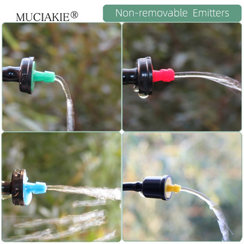 1/4 ιντσών Irrigation Drippers Connectors Water Combos Garden Micro Watering Fittings Compensation Emitters Fog Nozzle Microspray Kit
