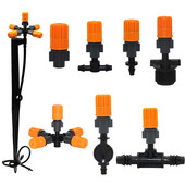 6 mm izsmidzināšanas sprausla dārza laistīšanas smidzinātājs 4/7 mm 8/11 mm 1/2 collas 50 cm kronšteina savienotājs pilienveida apūdeņošanas sistēmas piederumi