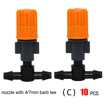 6 mm izsmidzināšanas sprausla dārza laistīšanas smidzinātājs 4/7 mm 8/11 mm 1/2 collas 50 cm kronšteina savienotājs pilienveida apūdeņošanas sistēmas piederumi