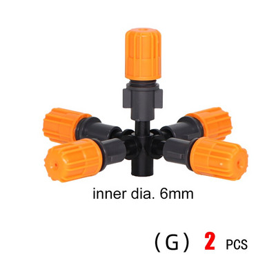 6 mm izsmidzināšanas sprausla dārza laistīšanas smidzinātājs 4/7 mm 8/11 mm 1/2 collas 50 cm kronšteina savienotājs pilienveida apūdeņošanas sistēmas piederumi