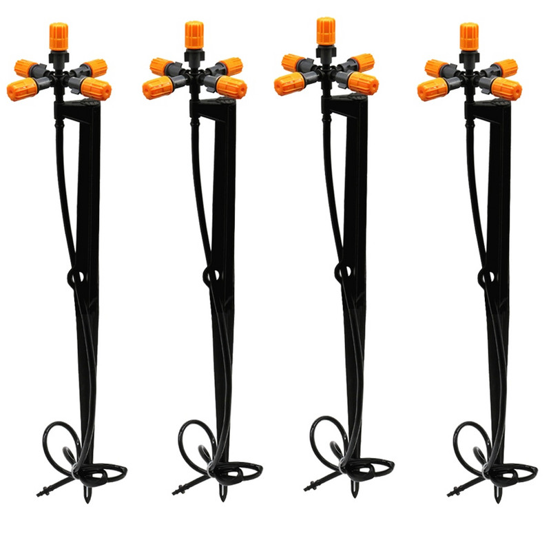 6 mm izsmidzināšanas sprausla dārza laistīšanas smidzinātājs 4/7 mm 8/11 mm 1/2 collas 50 cm kronšteina savienotājs pilienveida apūdeņošanas sistēmas piederumi