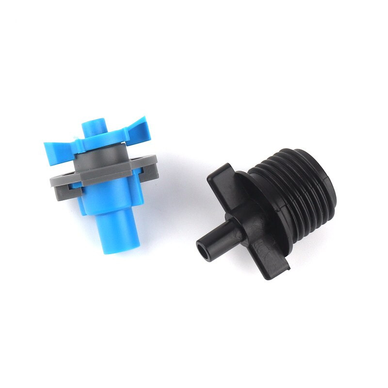 6 kompleta viseće vrtložne mikro raspršivače od 360 stupnjeva u stakleniku plus 1/2" muški navoj s umetanjem atomizirajućeg mikro raspršivača za navodnjavanje