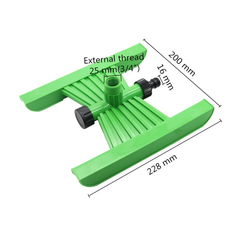 1/2-инчова мъжка резба Двойна изходна кобилица 360 градуса въртящи се струйни пръскачки Градински селскостопански напоителни дюзи 1 бр.