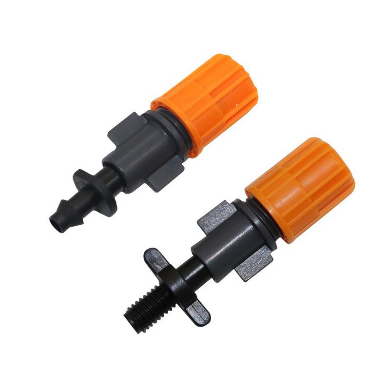 50 бр. 6 мм дюзи за разпръскване на мъгла Съвпадат с 6 мм конектори за градинска вода Охлаждане Отстраняване на прах Овлажняване Разпръсквачи