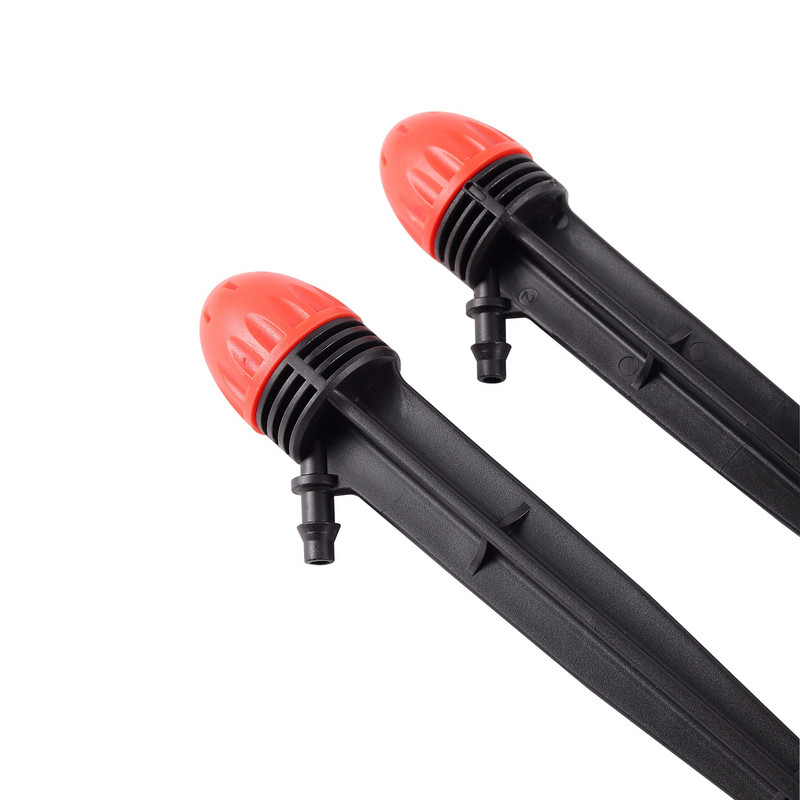 Регулируема напоителна капкова пръскачка 8 дупки Капков емитер Градинска микро капкова дюза 14,5/18,5 см Опционални инструменти за поливане 5 бр.