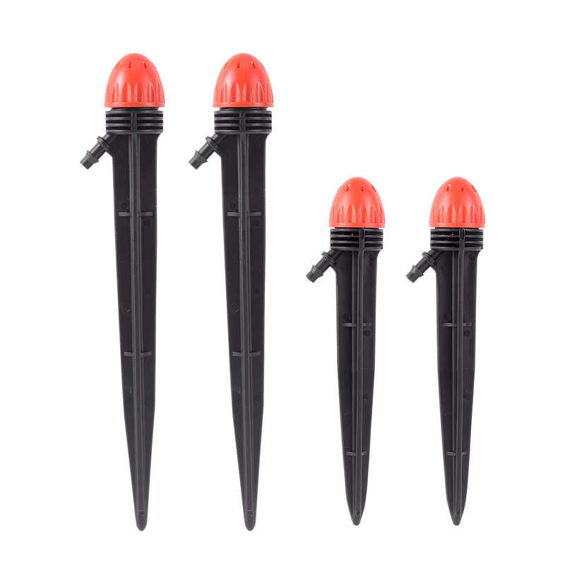 Регулируема напоителна капкова пръскачка 8 дупки Капков емитер Градинска микро капкова дюза 14,5/18,5 см Опционални инструменти за поливане 5 бр.