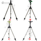 MUCIAKIE 1PC nerūsējošā tērauda statīva trieciensmidzinātājs, regulējams statīvs, kas ideāli piemērots nevienmērīgai dārza laistīšanas apūdeņošanai