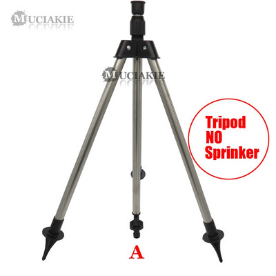 MUCIAKIE 1PC nerūsējošā tērauda statīva trieciensmidzinātājs, regulējams statīvs, kas ideāli piemērots nevienmērīgai dārza laistīšanas apūdeņošanai