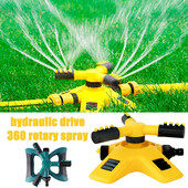 JAUNS Dārza zāliena smidzinātājs Automātisks 360 grādu mainīgs dārza zāliena ūdens smidzinātājs Lielas platības pārklājuma apūdeņošanas ūdens smidzinātājs