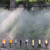 RBCFHl 5-40PCS Регулируема дюза за разпръскване на мъгла до 1/4'' съединител за шипове Микроспрей Комплект за напояване на растения за балкон, Дразнене