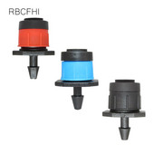 RBCFHl 50PCS regulējami 3 veidu Micro Flow dārza laistīšanas smidzinātāji 1/4 collas šļūtenei