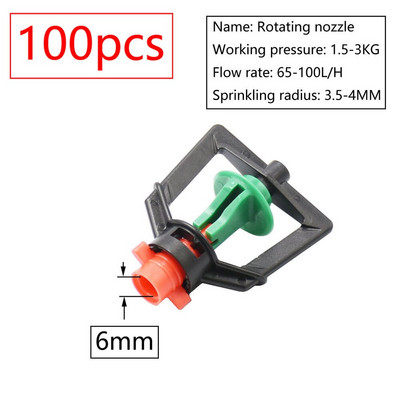 Θερμοκηπίου Περιστρεφόμενος Καταιονιστής Πότισμα Σταλακτικός Πότισμα Κήπος Ρυθμιζόμενος Εκπομπές Ομίχλης Stake Micro Spray Refraction Nozz