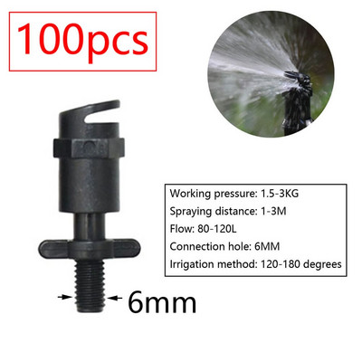 Θερμοκηπίου Περιστρεφόμενος Καταιονιστής Πότισμα Σταλακτικός Πότισμα Κήπος Ρυθμιζόμενος Εκπομπές Ομίχλης Stake Micro Spray Refraction Nozz