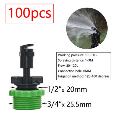 Θερμοκηπίου Περιστρεφόμενος Καταιονιστής Πότισμα Σταλακτικός Πότισμα Κήπος Ρυθμιζόμενος Εκπομπές Ομίχλης Stake Micro Spray Refraction Nozz