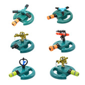 Dārza smidzinātāji ar atbalstu Automātiska laistīšanas zāles zāliens 360 grādu aplis, rotējošs ūdens smidzinātājs 3 sprauslas, trīs sviras