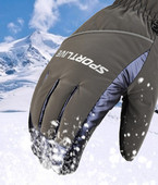 Мъжки зимни водоустойчиви ръкавици с надпис