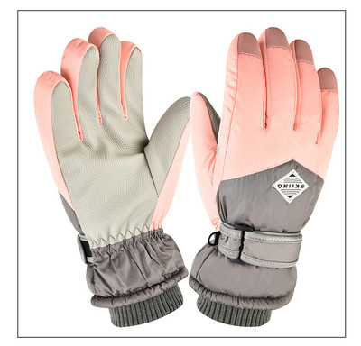 Мъжки зимни водоустойчиви ръкавици с надпис