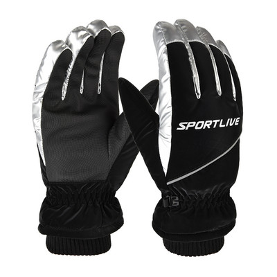 Мъжки зимни водоустойчиви ръкавици с надпис