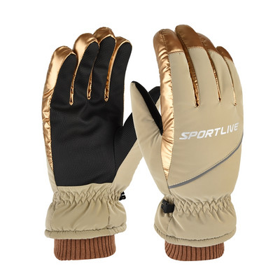 Мъжки зимни водоустойчиви ръкавици с надпис
