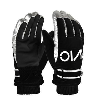 Мъжки зимни водоустойчиви ръкавици с надпис