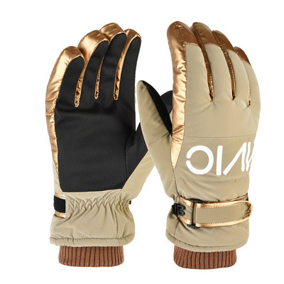 Мъжки зимни водоустойчиви ръкавици с надпис