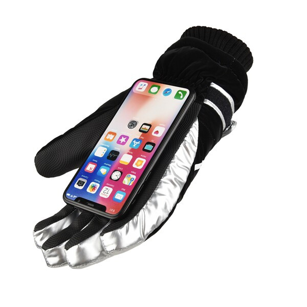 Мъжки зимни водоустойчиви ръкавици с надпис