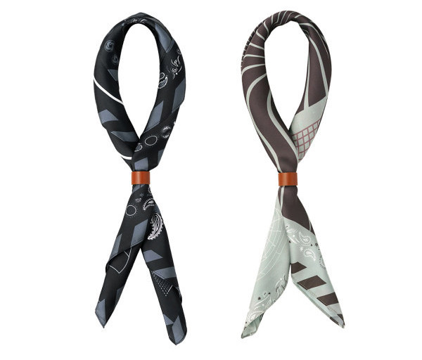 Мъжки шал от два цвята