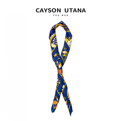 Μοντέρνο ανδρικό κασκόλ με φλοράλ μοτίβα