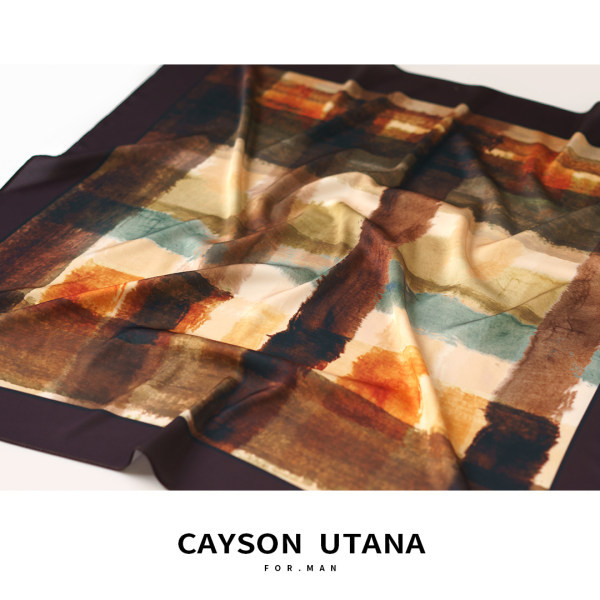 Мъжки шал в преливащи се цветове 