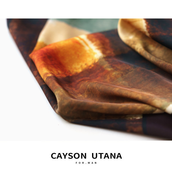 Мъжки шал в преливащи се цветове 