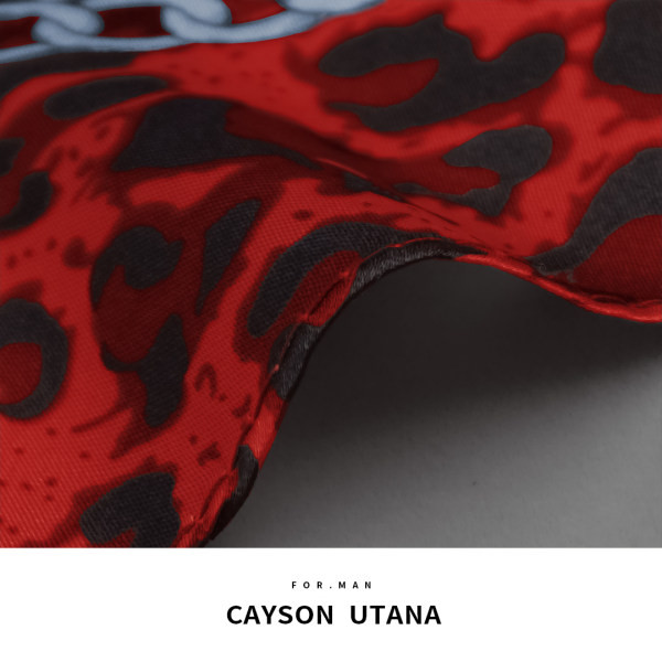 Модерен мъжки шал с животински принт