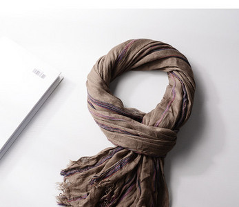 Ανδρικό κασκόλ casual ριγέ