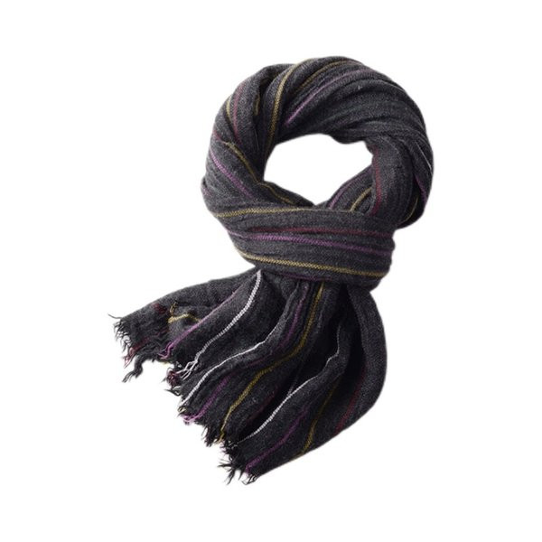 Ανδρικό ριγέ φουλάρι με ρετρό σχέδιο