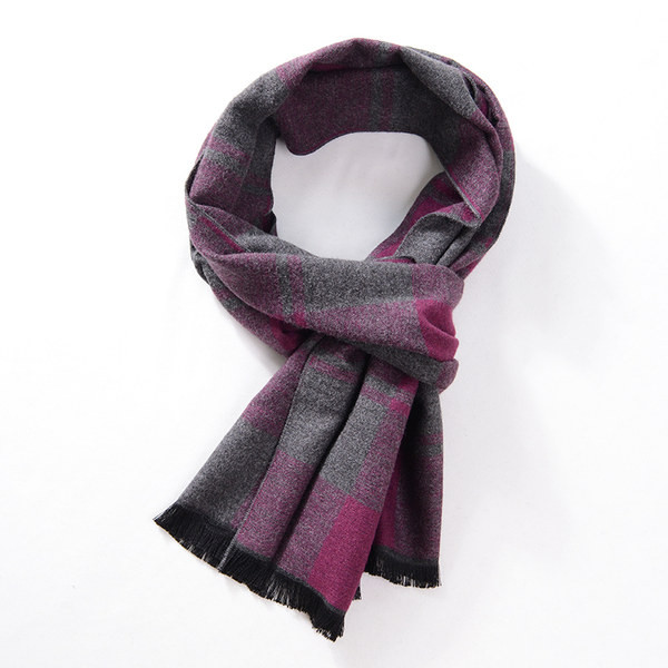 Karirani muški šal ležernog uzorka