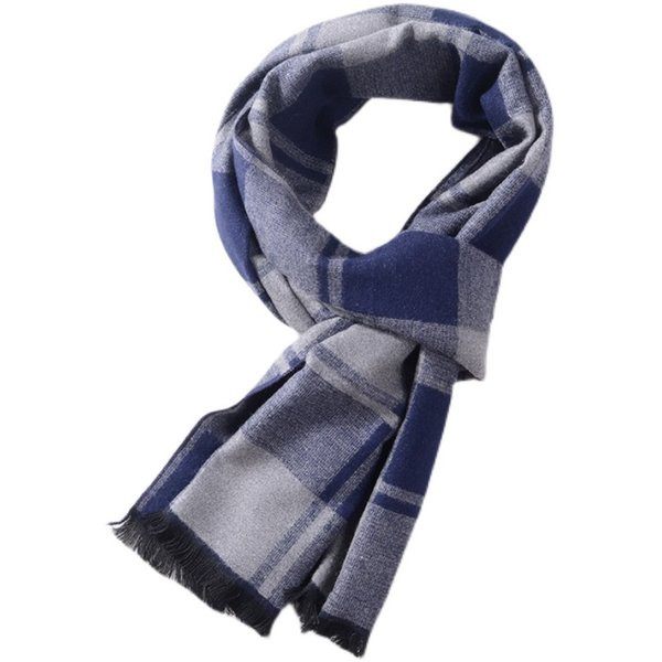 Karirani muški šal ležernog uzorka