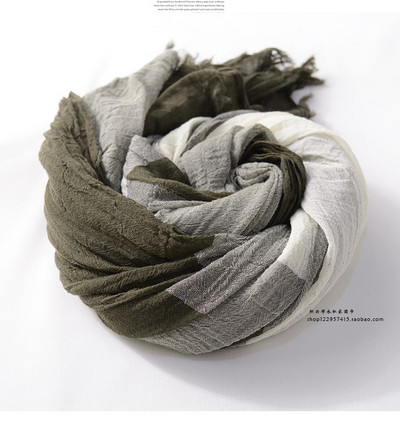 Ανδρικό καρό κασκόλ casual μοτίβο