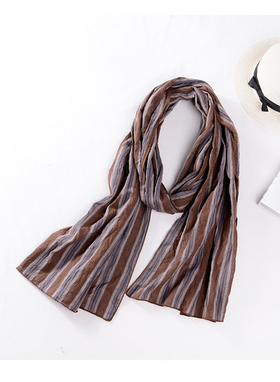 Svītraina vīriešu šalles retro raksts