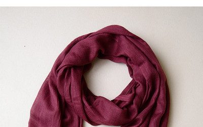 Ikdienas vienkrāsains vīriešu šalle - rudens